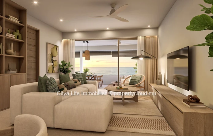 Appartement 3 chambres de 183m² avec piscine à Tamarin