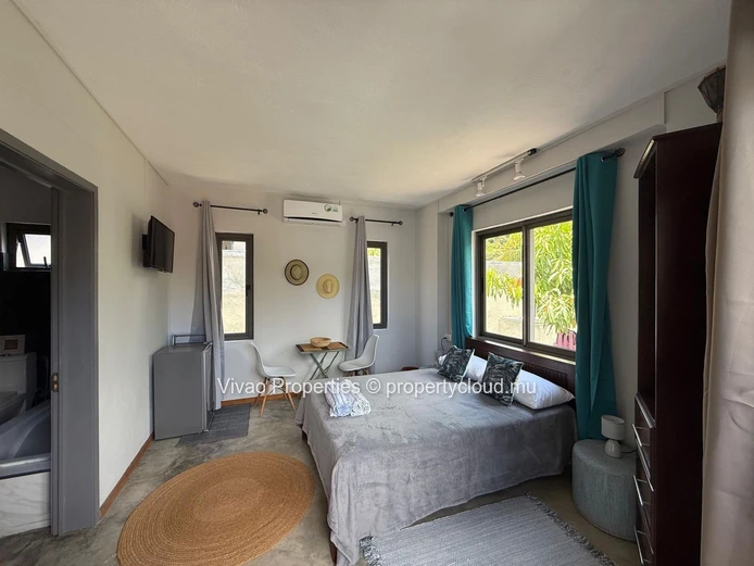 Furnished studio for rent in La Gaulette, Black River. 22m² area, sea and mountain views, close to amenities. Rs 30,0...