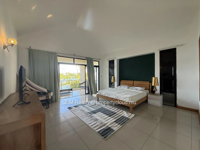 For Rent in Grand Baie, Mauritius: Spacious Beachfront Villa with Private Jacuzzi