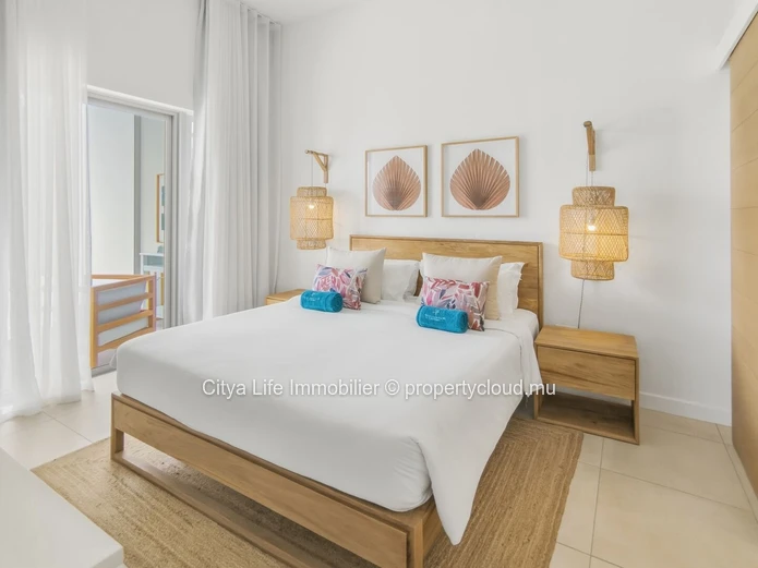 Appartement meublé 3 chambres avec piscine à Grand Gaube