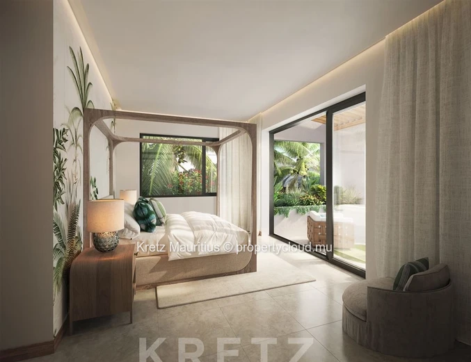 Contemporary 4-bedroom villa with panoramic views of the ocean and Le Morne