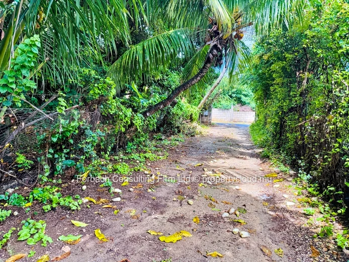 Beachfront land at Baie du Tombeau - ideal for stunning project!