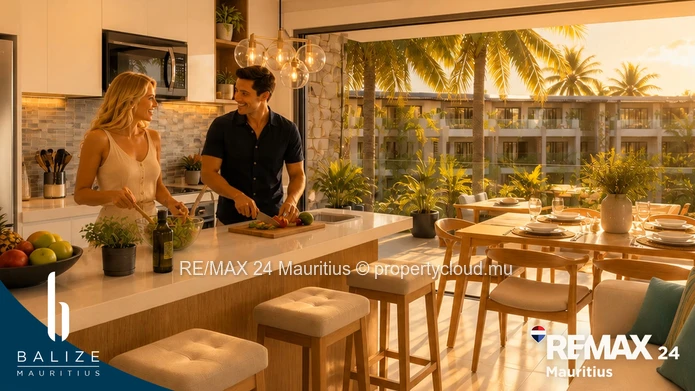 3 Bedroom Penthouse Secure Island Living: Your Coastal Retreat in Bain Boeuf, Mauritius: Private roo