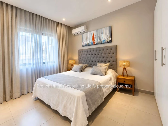 Superbe appartement 2 chambres a la residence one bay de pereybere , piscine privative et commune 