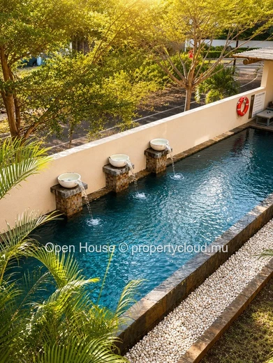Appartement meublé 3 chambres avec piscine à louer à Flic en Flac
