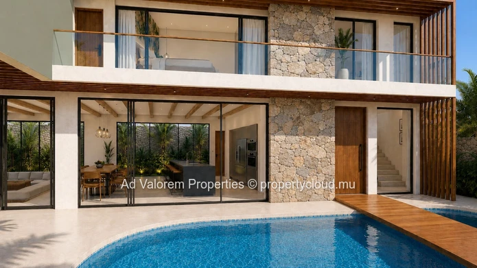 Villa contemporaine d’exception au cœur de La Balise Marina – Rivière Noire!