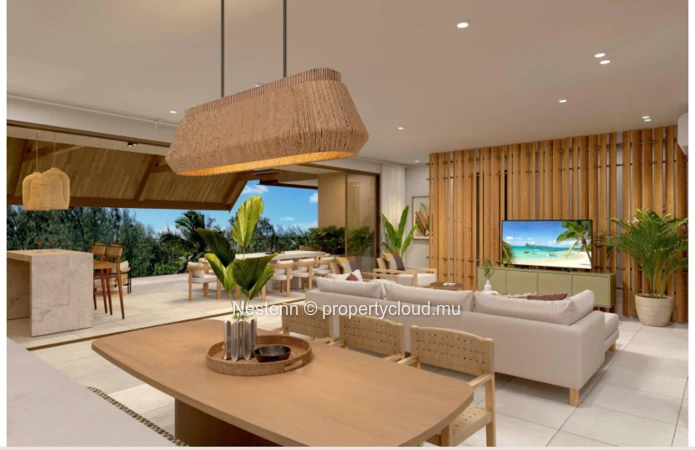 Modern penthouse with 3 bedrooms and sea access 