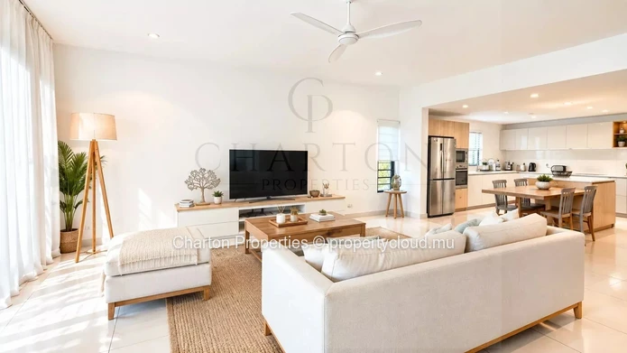 3-bedroom ground-floor apartment in the heart of Rivière Noire's nautical universe
