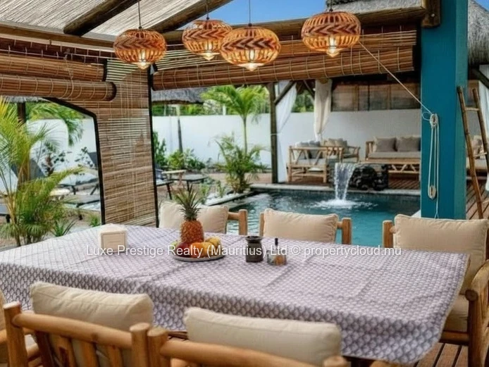 Modern 3-Bedroom Villa for Rent in Chemin Moulin Cassé, Grand Baie | Private Pool, Large Terrace & Garden