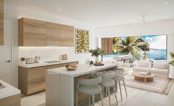 Luxurious Beachfront Penthouse with Stunning Sea Views in Rivière Noire