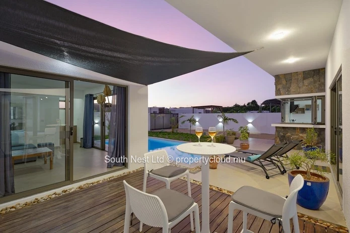 Villa contemporaine entièrement meublée de 3 chambres avec studio indépendant - Grand Baie