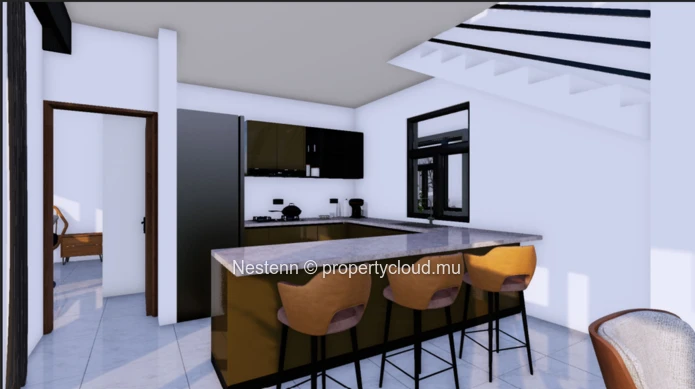 Villa moderne de 3 chambres en construction