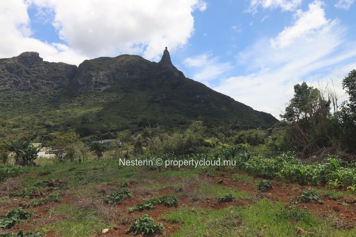 Terrain de 49 Perches, vue imprenable sur la montagne, idéal pour votre maison de rêve ou pour un investissement.