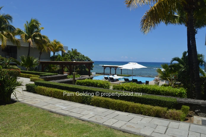 Beach front apartment available for rent.