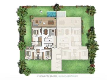Appartement de 3 Chambres