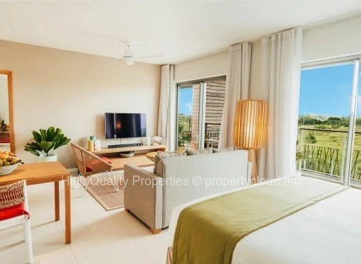 Studio à Louer à Grand Baie, avec Piscine, dans une Résidence de Haut Standing
