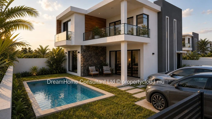 Modern 4-bedroom villa with private pool in the heart of Grand Baie