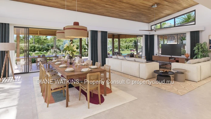 A Vendre - Villa Eco d'Exception dans un Domaine de Prestige à Tamarin