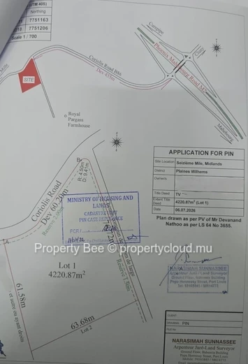 1 Arpent of Freehold Residential Land for sale