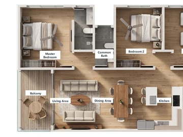 3 Bedroom Apartment