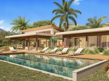 Luxury villa for sale in Tamarin | 5-star resort, private pool and nature views