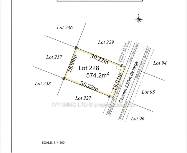 Land For Sale – Lotissement Pierrefond, Phase 1