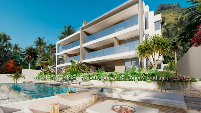 Appartement 3 Chambres au premier étage avec vue Mer à Tamarin