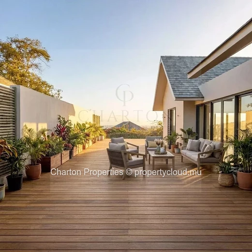 Signature villa with panoramic sea view on the heights of the Palmyre estate