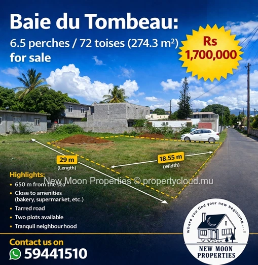 Around 7 perches at Tombeau Bay
