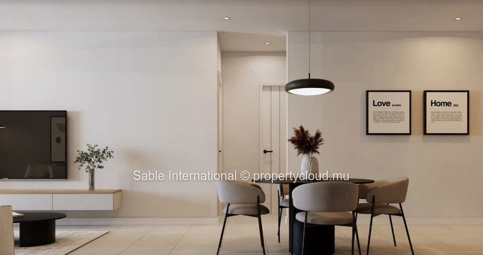 Penthouse R+2 224m², Tamarin - Rivière Noire, piscine privée, proximité écoles, bus, golf, hôpital, magasins.