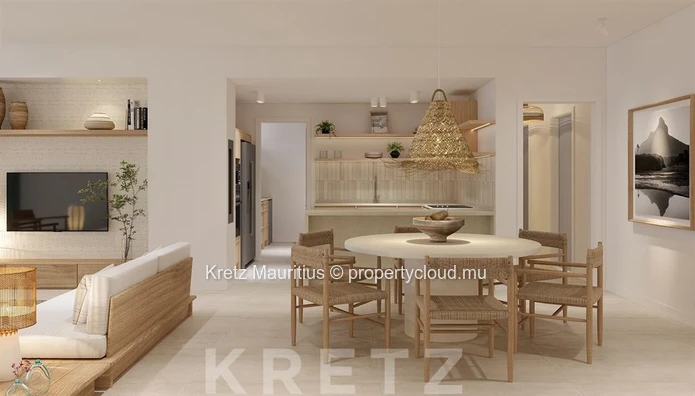 Three-bedroom apartment just a stone's throw from the beach – exclusive hotel services