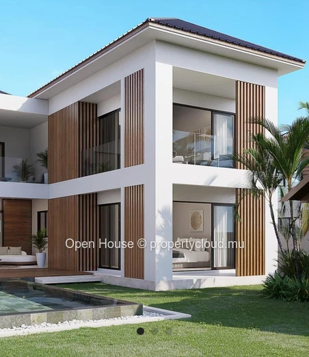 PDS villa for sale in Calodyne, 147m² living space, 267m² land, 4 bedrooms, private pool, close to shops and beach. P...