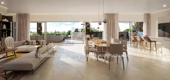 Sky villa with panoramic seaviews in Pereybere