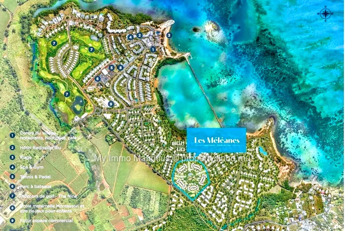 New 3-bedroom apartment in seaside village with golf course