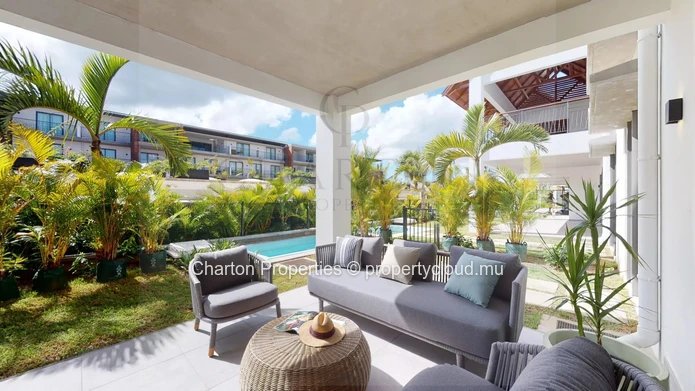 2 Bedroom Ensuite Apartment with Private Garden and Pool in Mont Choisy