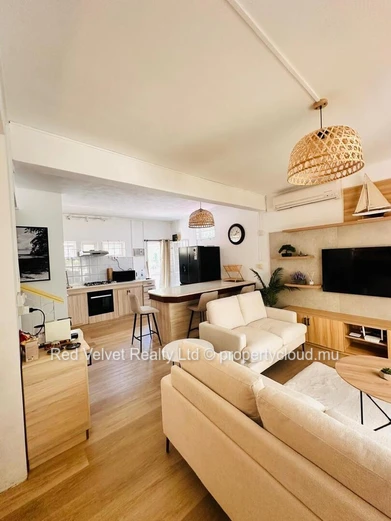 Beachfront Duplex for Rent on the West Coast | Direct Beach Access & Le Morne Views