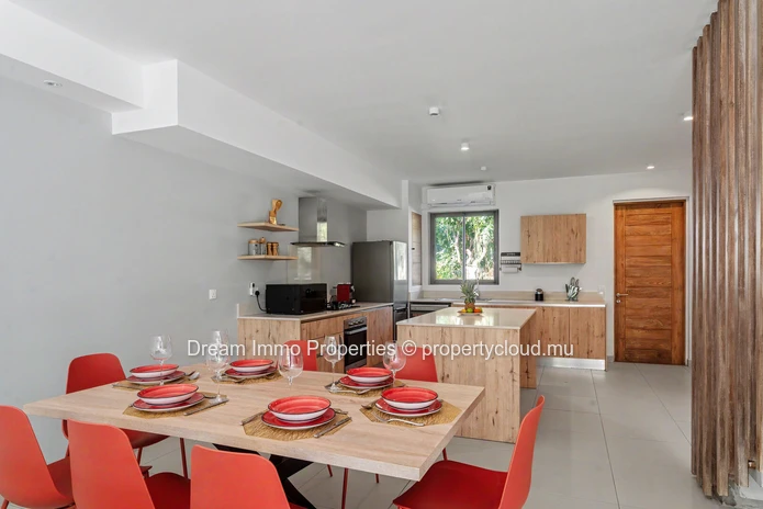 3-bedroom beachfront duplex with private pool and private rooftop in Grand Gaube – Mauritius
