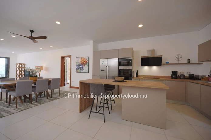 Appartement R+2 à vendre à Pointe aux Canonniers, 167m², 3 chambres, piscine commune, meublé, climatisé, garage, proc...