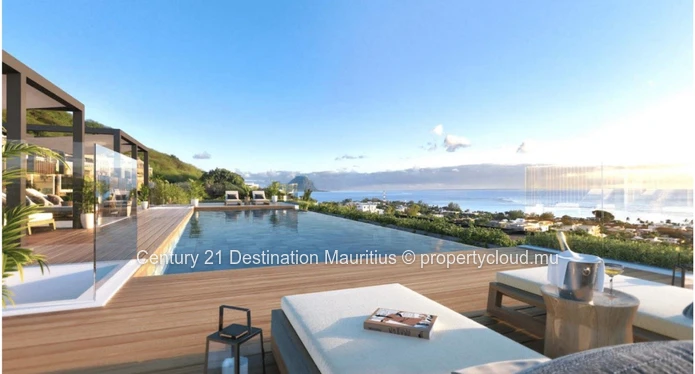 Appartement 3 chambres au pied de La Tourelle : rooftop commun avec une superbe piscine