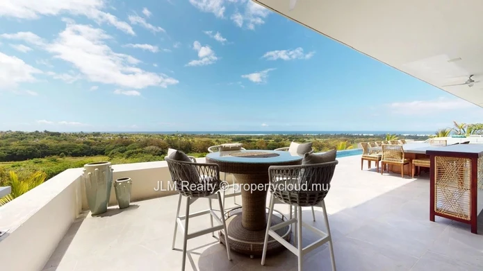 Luxury villa with spectacular sea view for sale in Bel Ombre, Mauritius