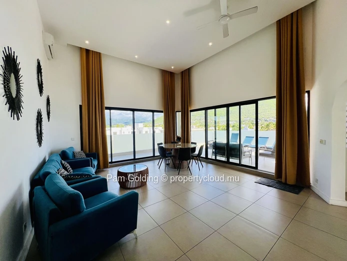3-Bedroom Penthouse in Central Tamarin - Private Plunge Pool with Sea & Mountain Views