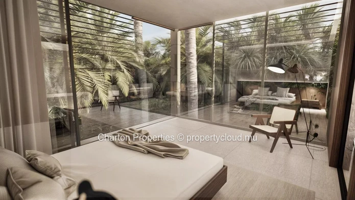 3-bedroom en suite apartment with unobstructed lagoon view in Roches Noires