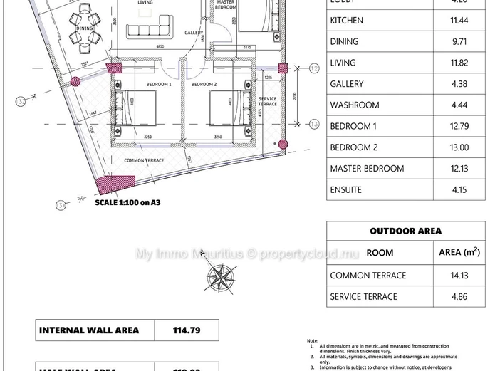 Appartements neufs de 3 chambres en VEFA à Telfair – Moka Smart City