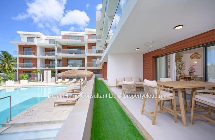 Beachside Furnished Apartment for Rent in Trou aux Biches