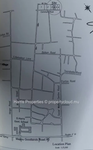 À vendre : terrain résidentiel de 9 perches à Goodlands