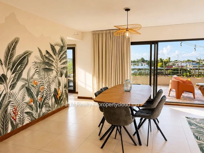 Stunning Penthouse for Long-Term Rent Just Steps from La Preneuse Beach, Black River, Mauritius