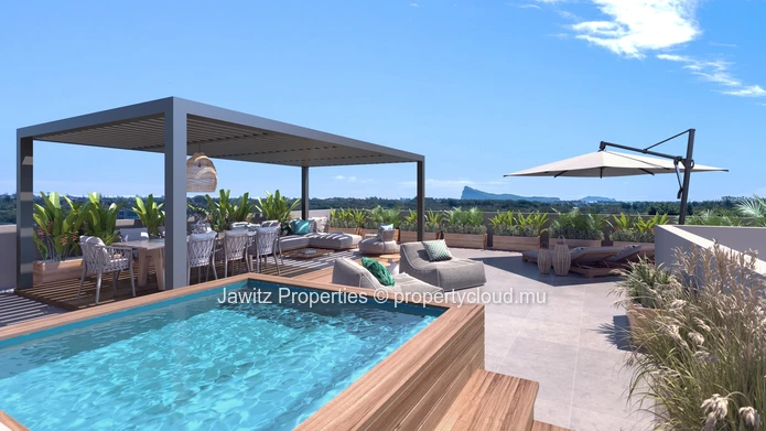 Exclusive Sky Villa Penthouse with Panoramic Private Rooftop & Jacuzzi – Grand Baie