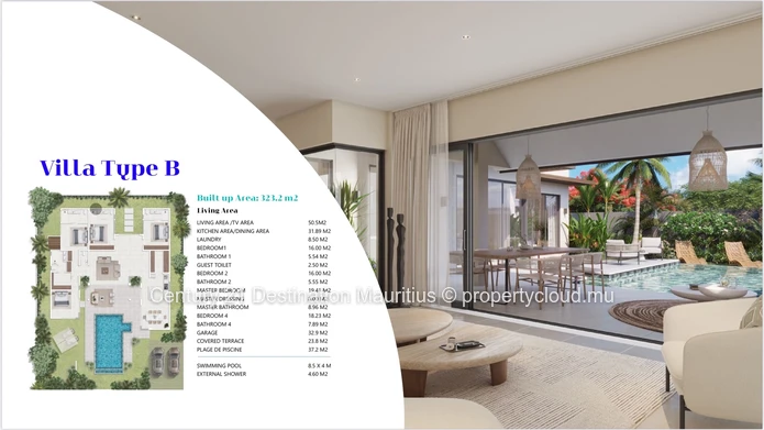 4 Bedroom Villa | Larger Layout Private Pool | Pereybere Grand Baie | Accessible To Foreigners Pds