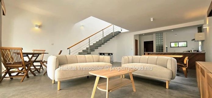 Superb duplex of 177 m², furnished and equipped, in Grand Baie