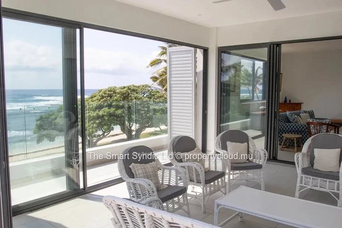 Beachfront apartment for rent.